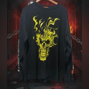 Heron Preston Ghost Rider Long Sleeve Shirt